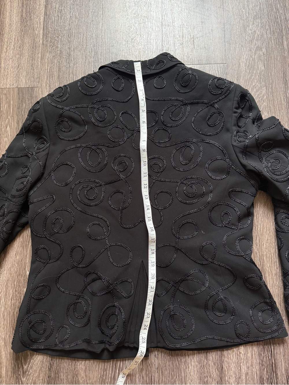 Jones New York Black Embellished Women's Blazer - Picture 5 of 8